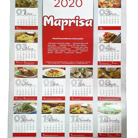 Calendario / Almanaque de Pared