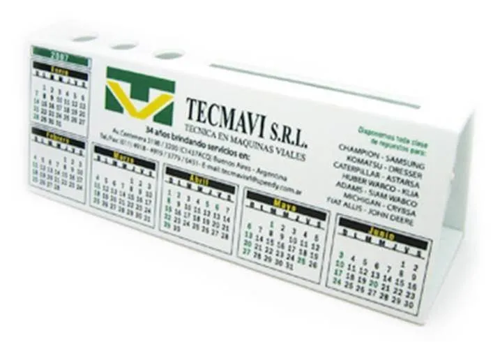 Calendarios carpita plástica — imagen principal