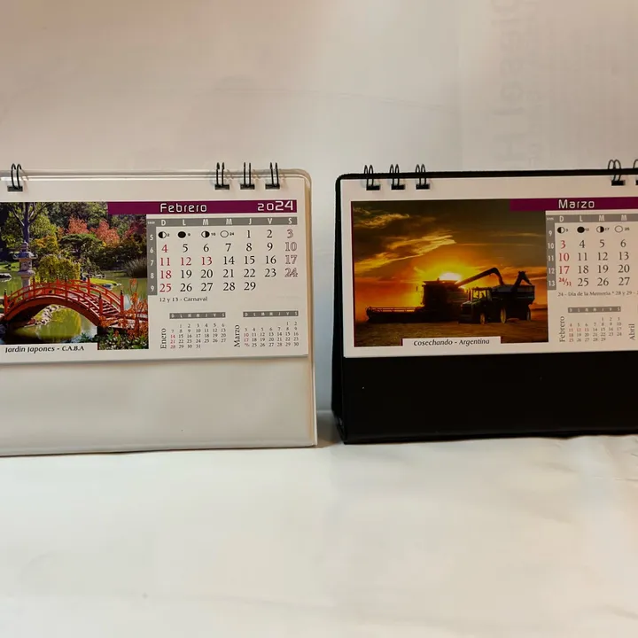 Calendarios Anillados con tela vinilica — imagen principal
